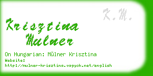 krisztina mulner business card